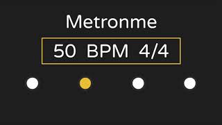 Metronome  50 BPM  44 Time with Accent [upl. by Hedvah558]