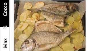 Cucinare il pesce  ORATA al Forno con Patate [upl. by Suivatram951]