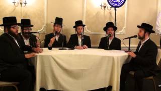 Shira Choir Singing New Rechnitz  Medley at Kumzits Live מקהלת שירה רכניץ קומזיץ [upl. by Elleynod10]