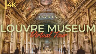 Louvre Museum 4K  Tour inside Louvre Museum Paris [upl. by Eirameinna]