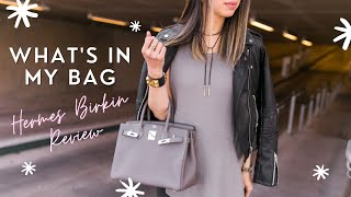 Whats In My Bag  Hermes Birkin 30 Review [upl. by Aicat]