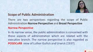 Public Administration Definition and Scope [upl. by Graham]