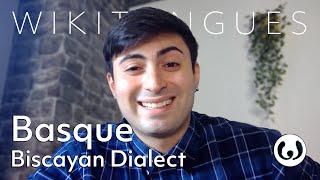 The Basque language casually spoken  Andrew speaking Biscayan  Wikitongues [upl. by Annodal]