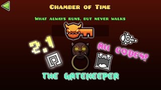 Geometry Dash 21  Unlocking The Gatekeeper Chamber of Time Vault Codes [upl. by Eisyak]