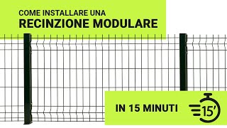 Installa la tua Recinzione Modulare in 15 minuti [upl. by Cornelle]