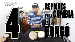 4 REPIQUES DE CUMBIA EN EL BONGO [upl. by Otrebogir]