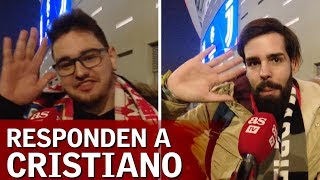 La afición responde a Cristiano quotCon la manita te decimos adiósquot  Diario AS [upl. by Lubin844]