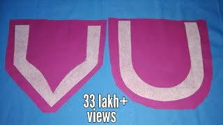 Simple neck design Cutting and Stitching Tutorial in Hindi  Kurti Neck Design [upl. by Groome]