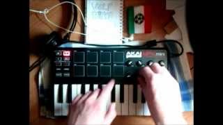 Live hiphop on AKAI MPK mini [upl. by Naivaf]