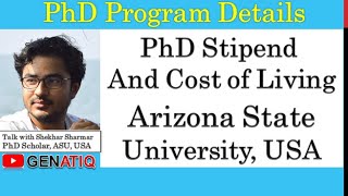 PhD Stipend and Teaching Assistantship ASU USA [upl. by Aicinat]