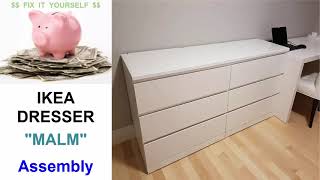 IKEA quotMALMquot Dresser Assembly [upl. by Oicinoid]