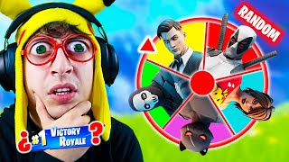 RANDOM RULETA de BOSS FINAL Challenge en Fortnite Battle Royale Reto spin the wheel jefes [upl. by Aitnuahs957]