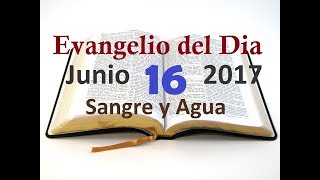 Evangelio del Dia Viernes 16 Junio 2017 Sangre y Agua [upl. by Nyleve]