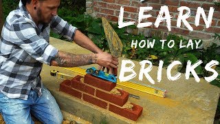 HOW TO LAY BRICKS FOR BEGINNERS Bricklaying for beginners ep4 [upl. by Serafine914]