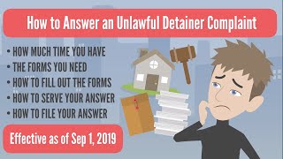 How to Answer an Unlawful Detainer Complaint [upl. by Dickey214]