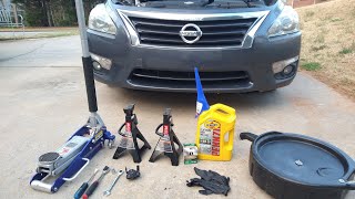 How to Change Your Oil 2013 Nissan Altima [upl. by Ferree]