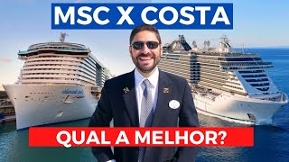 MSC ou COSTA Qual Tem Os Melhores CRUZEIROS CULINÁRIA ATRAÇÕES ITINERÁRIOS e CUSTO BENEFÍCIO [upl. by Mcneely]