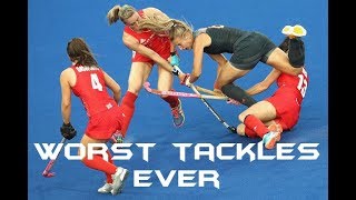 Worst Field Hockey Tackles Ever [upl. by Gnouhp]