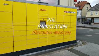 DHL PACKSTATION 2021  PÄCKCHEN ABHOLEN [upl. by Ynor]