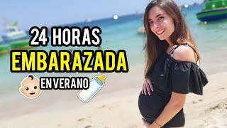 24 HORAS SIENDO MAMÁ  EMBARAZADA EN VERANO   Lyna Vlogs [upl. by Yragerg]