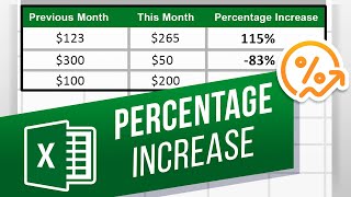 How to Calculate a Percentage Increase in Excel [upl. by Flo834]