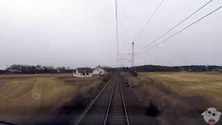 TRAIN DRIVERS VIEW Halden to Oslo [upl. by Aihk]