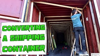 Shipping Container Conversion Insulated Storage [upl. by Morissa]