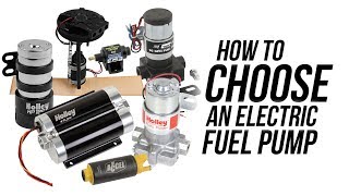 How to choose an Electric Fuel Pump [upl. by Jennica281]