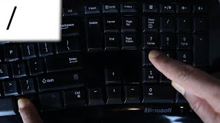 How to type the forward slash  with any keyboard [upl. by Namzzaj]