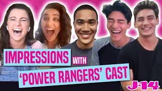 Power Rangers Dino Fury Cast Does Nickelodeon Impressions [upl. by Sadira171]