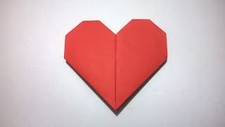 COMO HACER UN CORAZON DE PAPEL  How to make a paper heart [upl. by Llij]