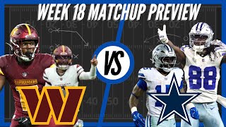 Washington Commanders vs Dallas Cowboys  Week 18 Preview [upl. by Wardieu365]