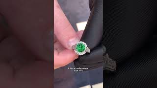 Untreated Tsavorite Garnet Ring 303 Carats [upl. by Hartmann]