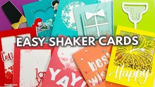 10 EASY SHAKER CARD IDEAS That Are PERFECT For Beginners [upl. by Colner]