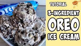 3Ingredient Oreo Ice Cream Recipe tutorial Shorts [upl. by Burn]