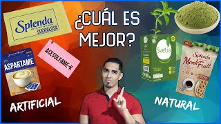 ¿Qué EDULCORANTE es MEJOR según la CIENCIA Splenda Stevia Aspartame [upl. by Waechter677]