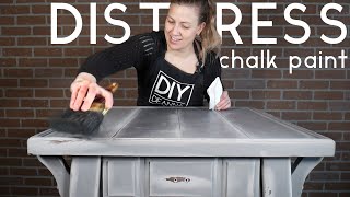 How To Distress Chalk Painted Furniture  Tips amp Techniques [upl. by Judsen]