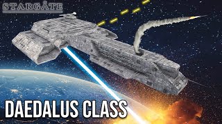 STARGATE Ships Explained DAEDALUS CLASS Battlecruiser [upl. by Aridnere]