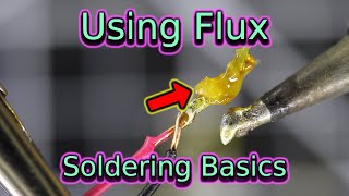 Using Flux  Soldering Basics  Soldering for Beginners [upl. by Aisanahta]