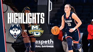 HIGHLIGHTS  UConn Womens Basketball at Marquette [upl. by Malo]