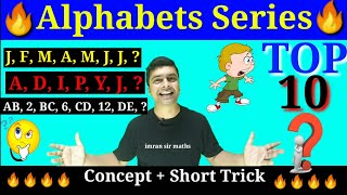 Alphabets Series  Letter Series  NTSE MAT Trick  imran sir maths  Maths puzzle [upl. by Catlee]