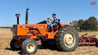 ALLISCHALMERS 200 Tractor Working on Fall Tillage [upl. by Gemmell413]