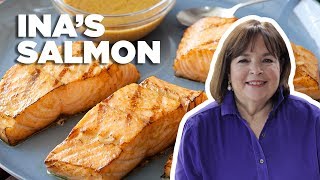 Ina Gartens 5Star Grilled Salmon  Barefoot Contessa  Food Network [upl. by Bocaj614]