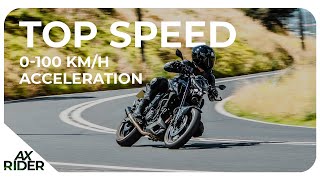 2020 MT03 TOP SPEED AND ACCELERATION [upl. by Nairbo]