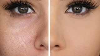 HOW TO HIDE LARGE PORES amp MAKE PORES DISAPPEAR  Katerina Williams [upl. by Sarad]