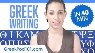 Learn ALL Greek Alphabet in 40 minutes  How to Write and Read Greek [upl. by Hait]