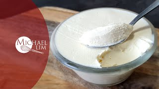 How To Make Mascarpone  Homemade Mascarpone  Michael Lim [upl. by Ralli]