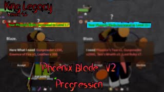 King Legacy Phoenix Blade V2 Progression Guide [upl. by Keisling786]