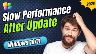 Fix Slow Performance Issue After Update On Windows 1110 2024 NEW [upl. by Itsa]