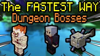 FASTEST WAY TO BEAT ALL DUNGEON BOSSES Bonzo Scarf Professor  Hypixel Skyblock [upl. by Elka930]